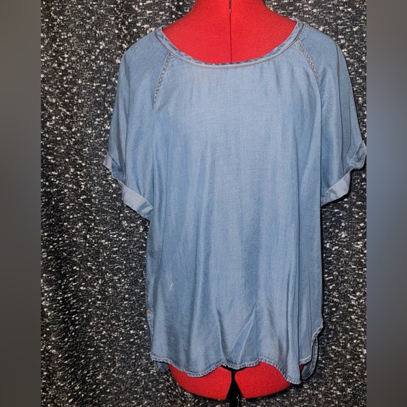 Chambray denim top - Picture 1 of 2